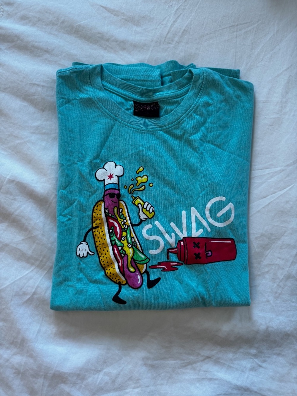 SWAG hotdog shirt (new, just wrinkled)